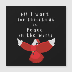 Todo lo que quiero para los Navidades es paz en el