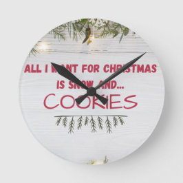 Todo lo que quiero para los Navidades reloj de par