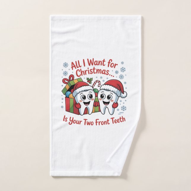 Todo lo que quiero para los Navidades son tus dos  (Toalla de mano)