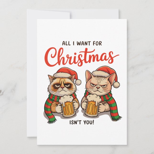 Todo lo que quiero para Navidad no eres tú Gatos e (Anverso)