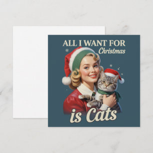 Todo lo que Quiero para Navidad son Gatos Amante d