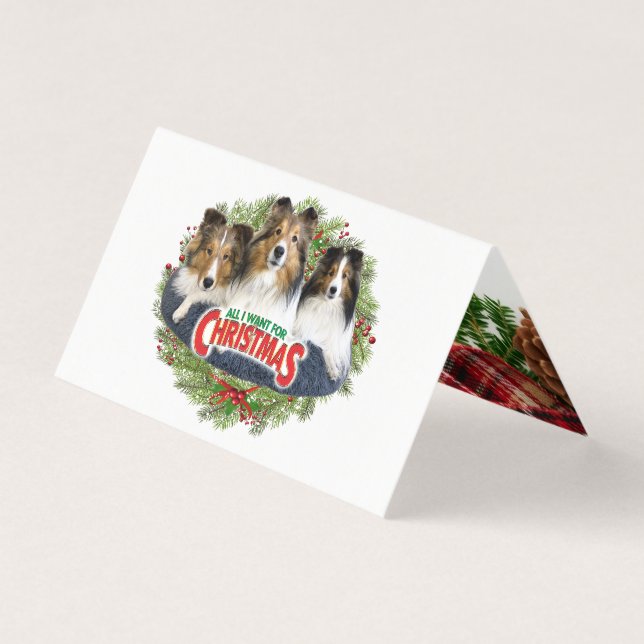 "Todo lo que quiero para Navidades" - Tarjeta pleg (Anverso)