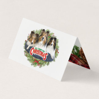 "Todo lo que quiero para Navidades" - Tarjeta pleg