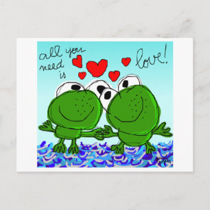 "todo lo que usted necesita es postal del amor"