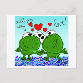 "todo lo que usted necesita es postal del amor"
