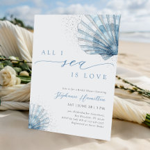 Todo lo que veo es amor Invitación para ducha de n