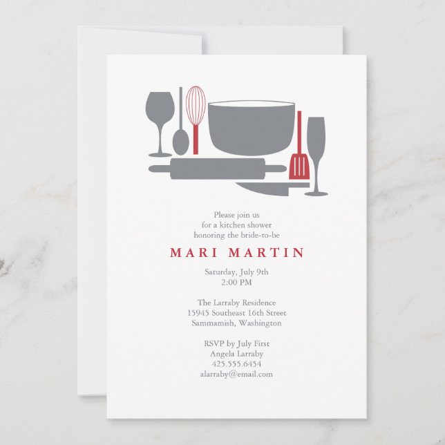 Todo pero la invitación nupcial de la ducha del (Anverso)