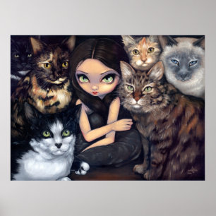 Todo se trata de la impresión del arte del gato de