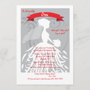 Todo se trata de la invitación al vestido
