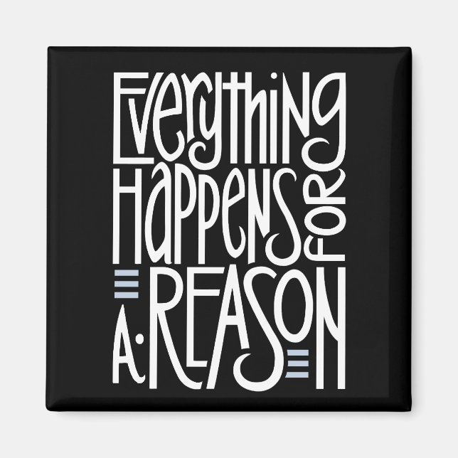 Todo sucede imán negro (Frente)