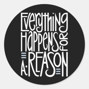 Todo sucede Pegatina negro