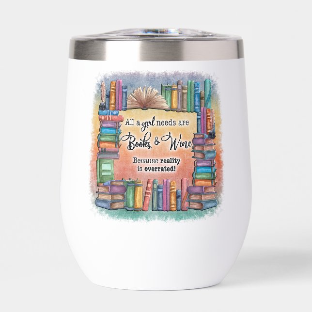 Todo Un Chica necesita libros y vino (Frente)