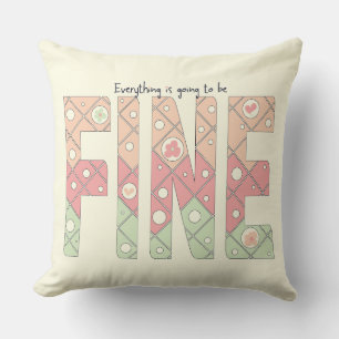Todo Va a Estar Bien Almohada Decorativa Linda