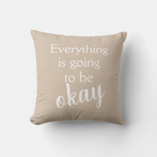 Todo va a estar bien almohada neutral