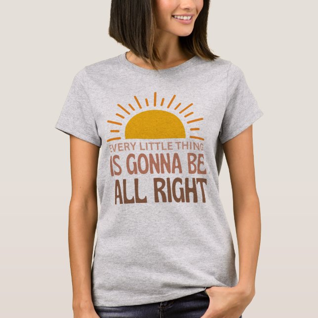 Todo va a estar bien camiseta de mujeres (Anverso)