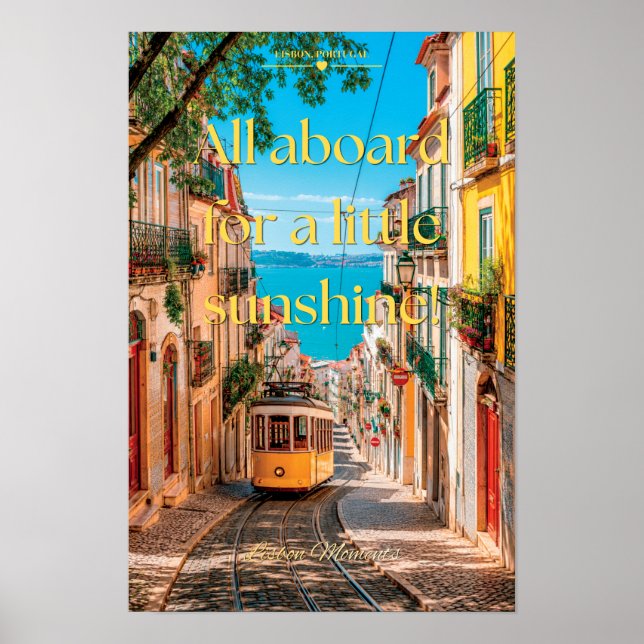 Todos a Bordo Para Un Poco De Sol Lisboa Arte (Frente)