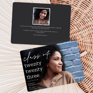 Todos alineados Invitación de graduación de foto