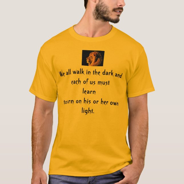 Todos caminamos en la oscura camiseta de León (Anverso)