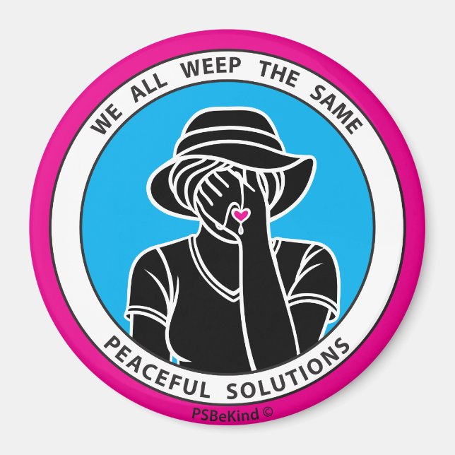 Todos Lloramos El Mismo Imán De 1 Pink_3" (Frente)