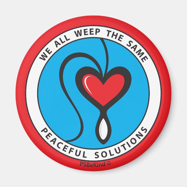 Todos Lloramos El Mismo Imán De 2,25". (Frente)