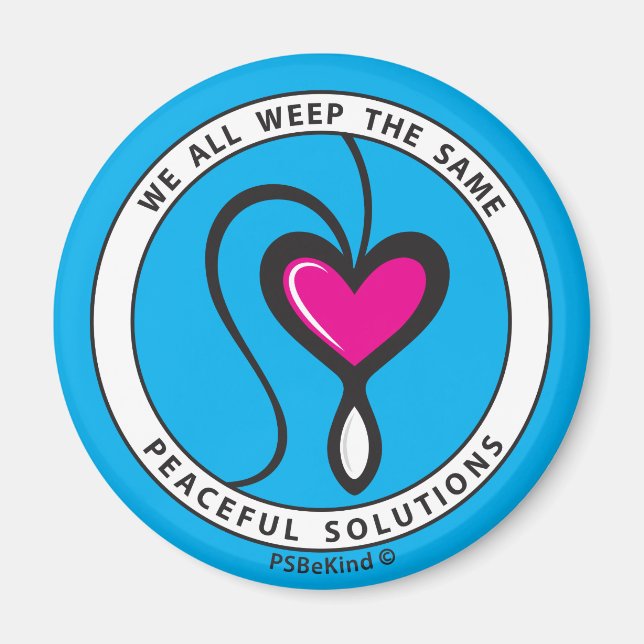 Todos Lloramos El Mismo Imán De 3 Vueltas 2.25" (Frente)