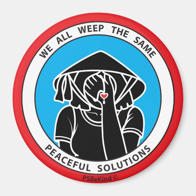 Todos Lloramos El Mismo Imán De 4" Rojo_3" (Frente)