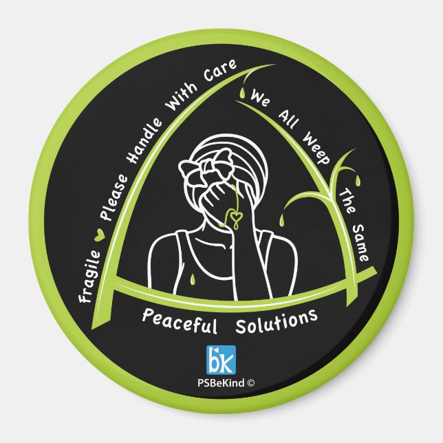 Todos Lloramos El Mismo Imán Redondo De 2_3" (Frente)