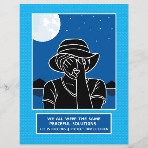 Todos Lloramos Igual 1 Hoja de Papel Plana 8.5"x11