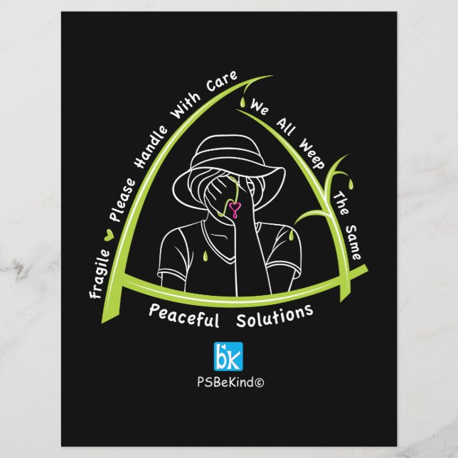 Todos Lloramos La Misma Hoja De Papel Plano De 1_8 (Anverso)