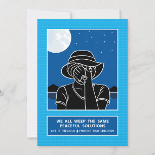 Todos Lloramos La Misma Tarjeta Plana De 1_5"x7"