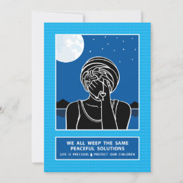 Todos Lloramos La Misma Tarjeta Plana De 2_5"x7"