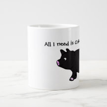 Todos lo que necesito son café y cerdos, taza