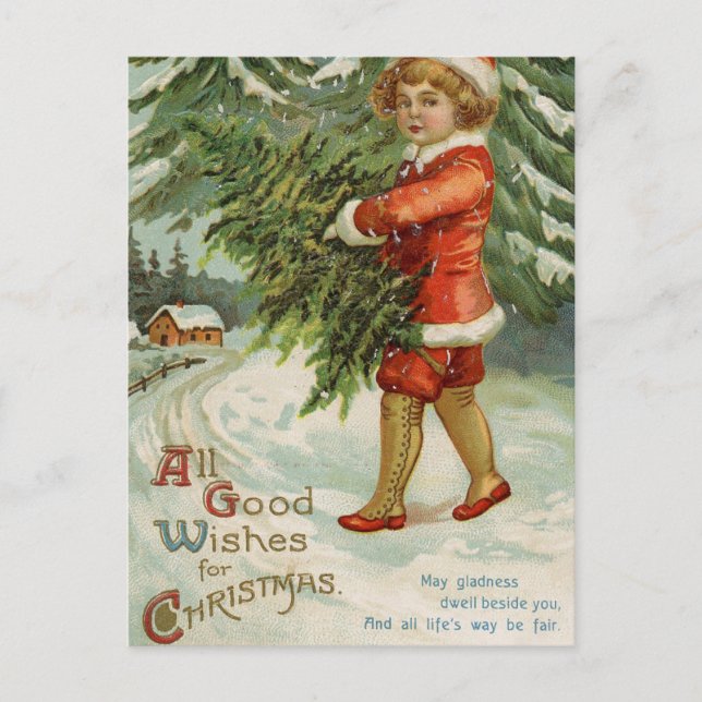 Todos Los Buenos Deseos Para Navidades - Postales  (Anverso)