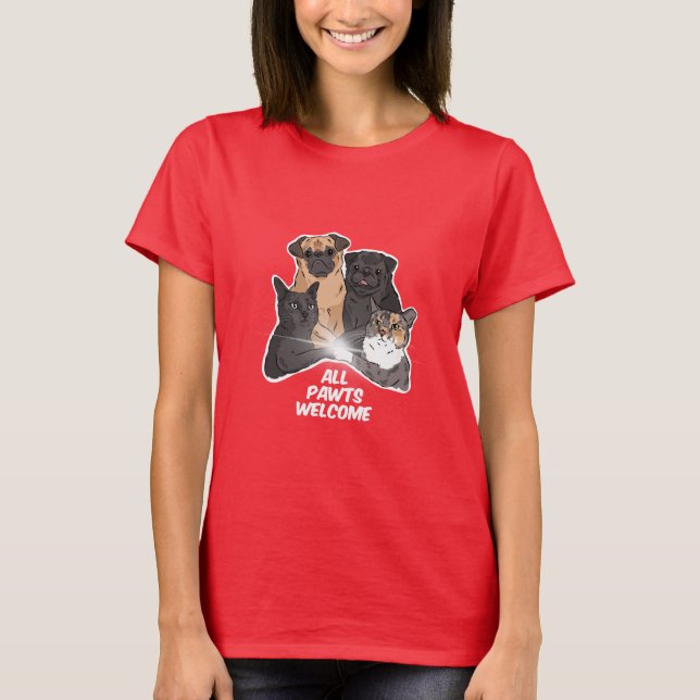 Todos los caminos dan la bienvenida a la camiseta  (Anverso)