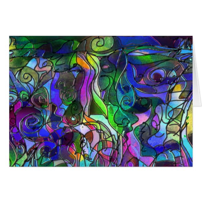 Todos los Colores con Remolinos y Líneas (Anverso (Horizontal))