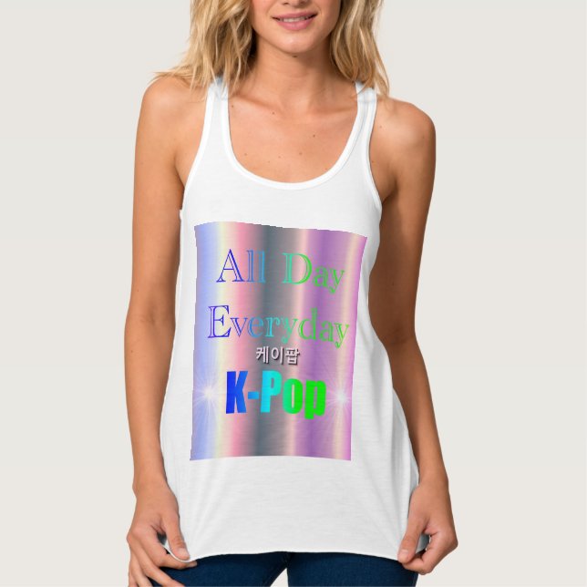 Todos los días K-Pop Tank Top (Anverso)
