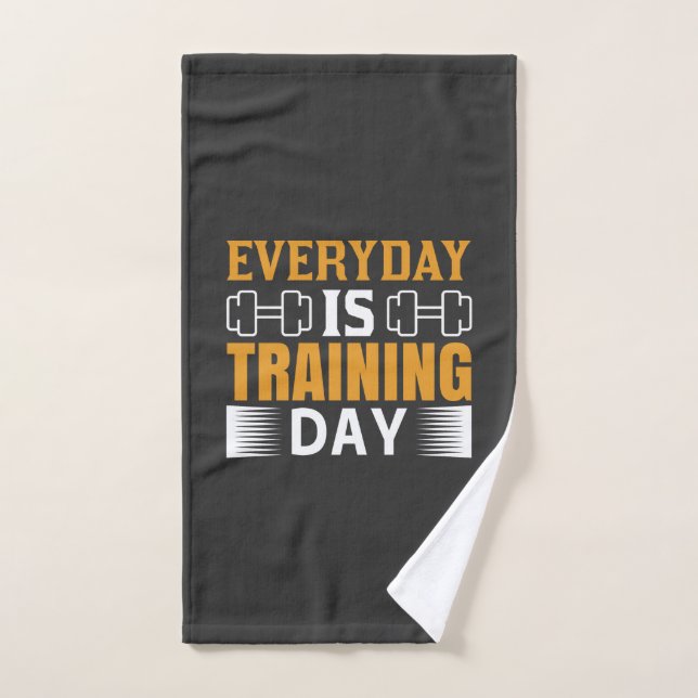 Todos los días se practica en gimnasios de día de  (Toalla de mano)