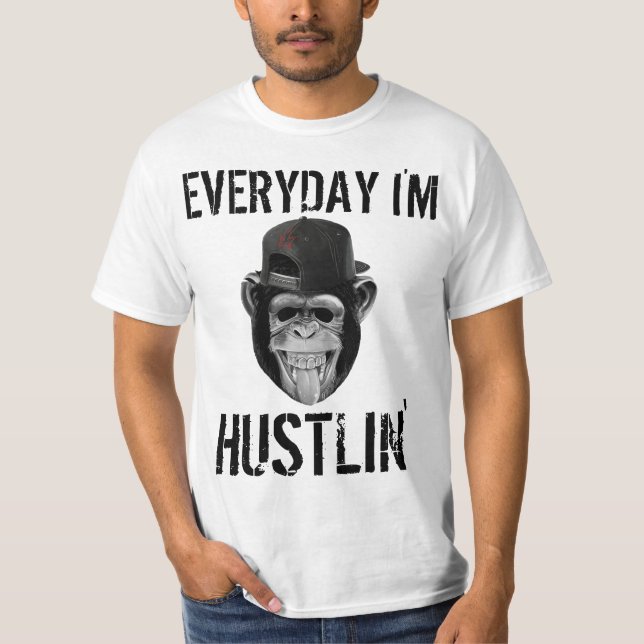 TODOS LOS DÍAS SOY CAMISETAS DIVERSAS DE HUSTLIN (Anverso)