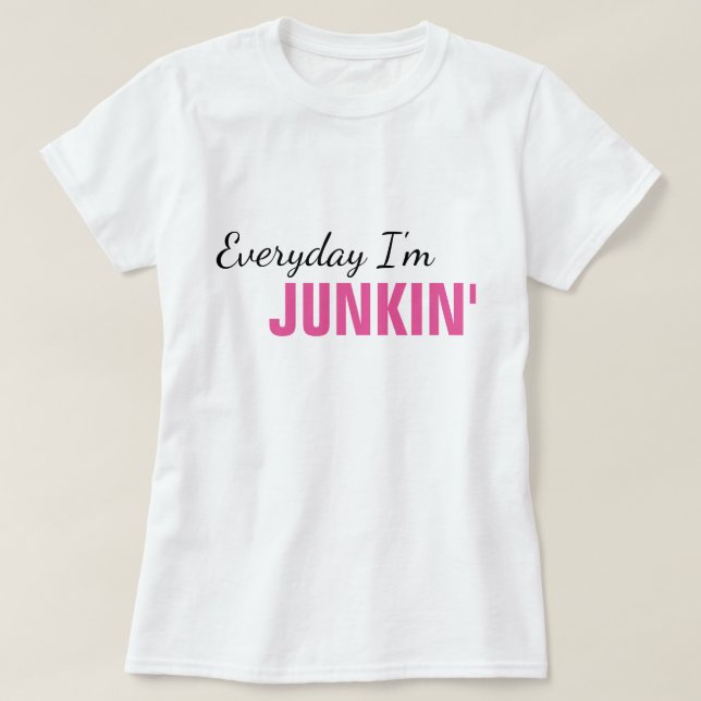 Todos los días soy la camiseta de las mujeres de J (Diseño del anverso)