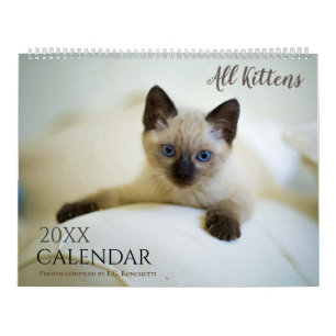 Todos los gatitos lindos Calendario mural regalo G