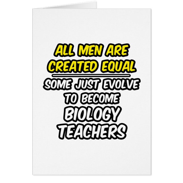 Todos Los Hombres Son Creados Iguales... Profesore (Frente)