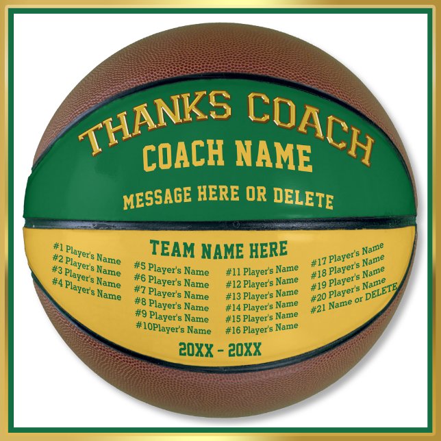 Todos los jugadores nombran a la pelota de balonce (Custom Basketball Ball. Good gifts for basketball coaches. Basketball coach appreciation gifts, Name)