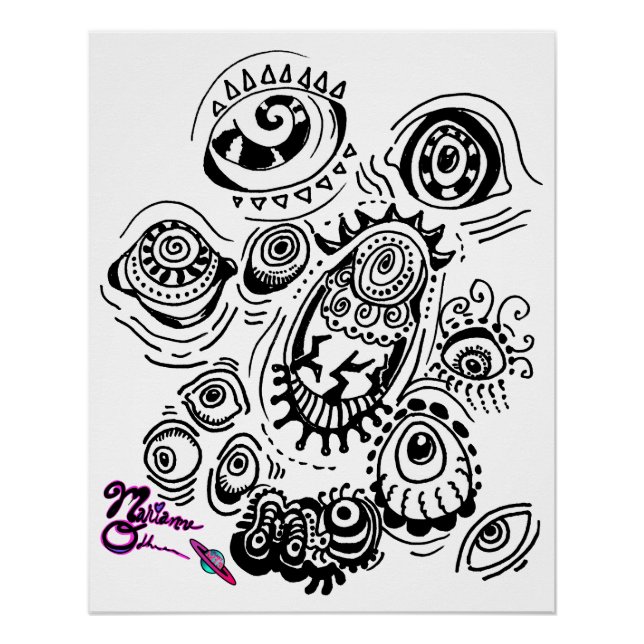 Todos Los Ojos En Tu Poster De Arte M13 (Anverso)