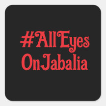 Todos Los Ojos Sobre Los Pegatinas De Jabalia
