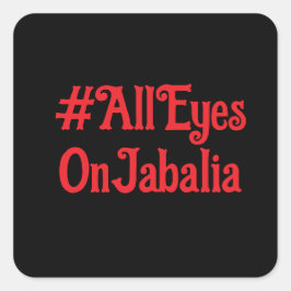Todos Los Ojos Sobre Los Pegatinas De Jabalia