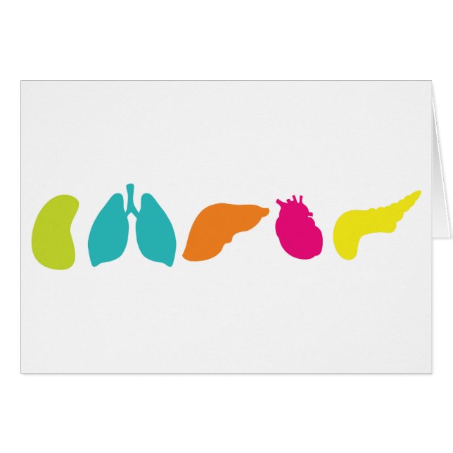 Todos los órganos de trasplante | Tarjeta de felic (Anverso (Horizontal))