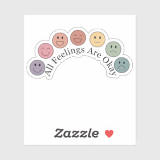 Todos Los Sentimientos Están Bien Pegatina