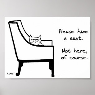 Todos los Sillones Pertenecen al Gato - Póster Div
