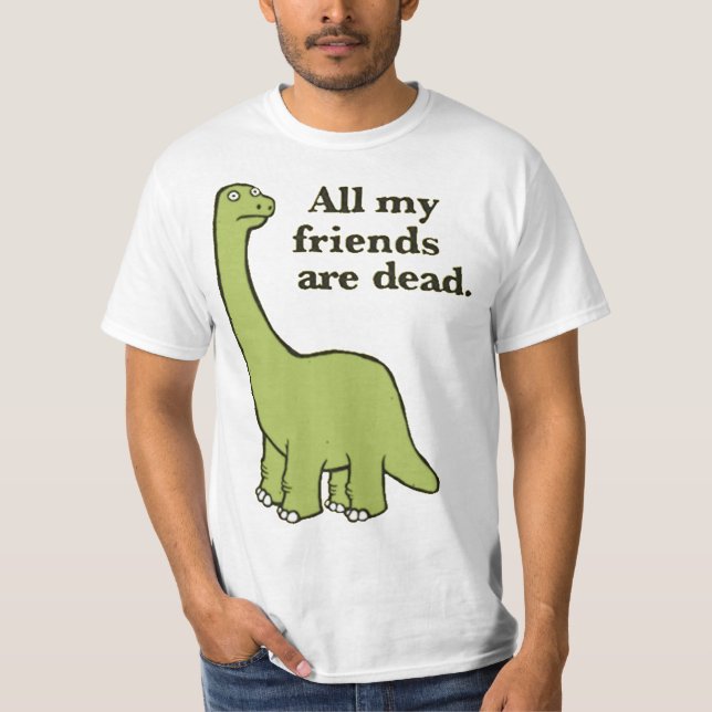 Todos mis amigos son camisetas esenciales de dinos (Anverso)