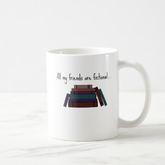 Todos mis amigos son taza de café ficticia